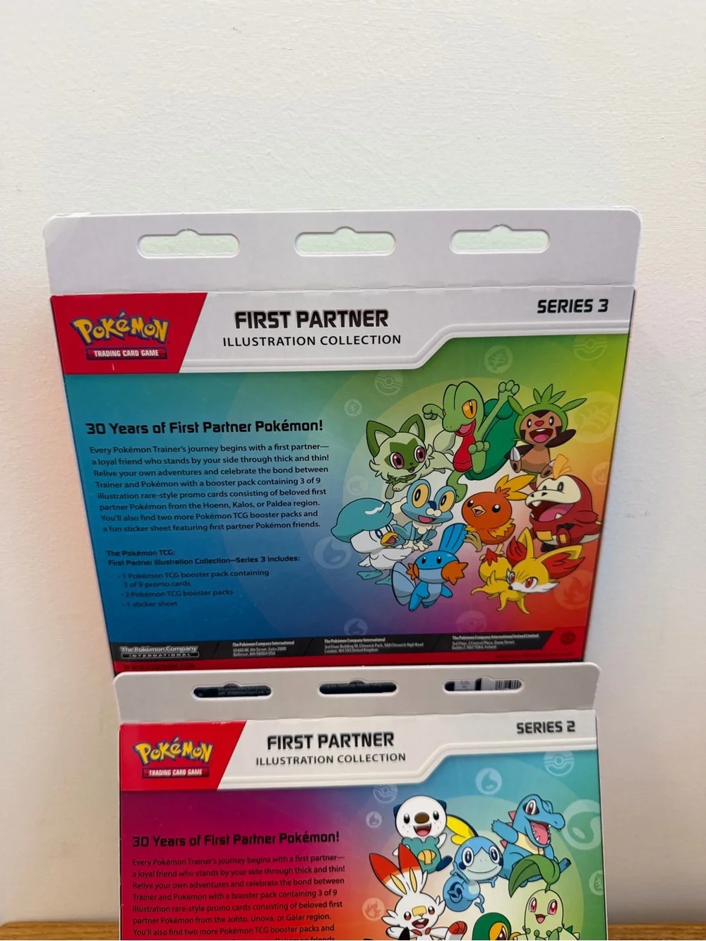 Pokemon TCG First Partner Series 2 & Series 3 Illustration Collection - Both